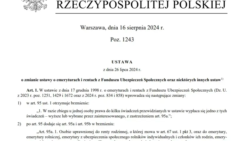 Renta wdowia projekt ustawy - co musisz wiedzieć o zmianach?