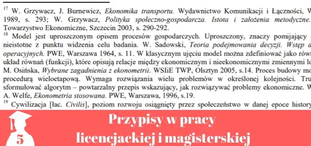 Jak zrobić przypis ustawy w pracy licencjackiej - uniknij błędów w cytatach